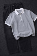 textured polo shirts for men