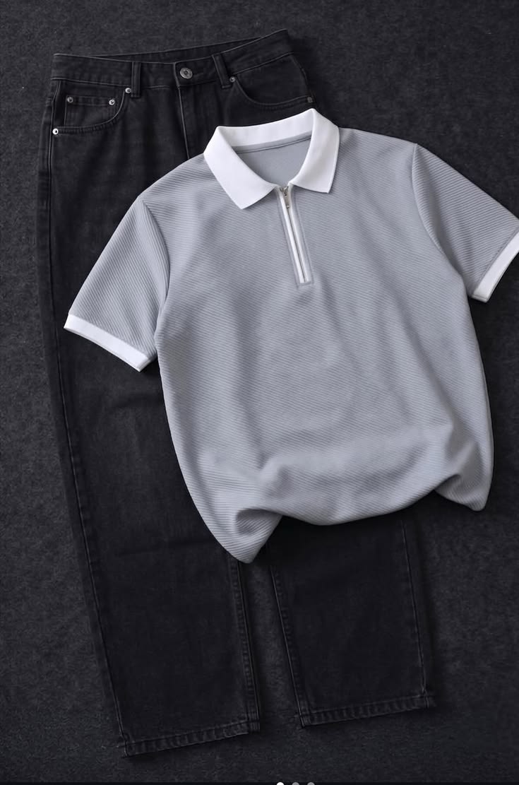 textured polo shirts for men