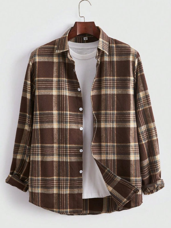 Men Casual Check Shirt
